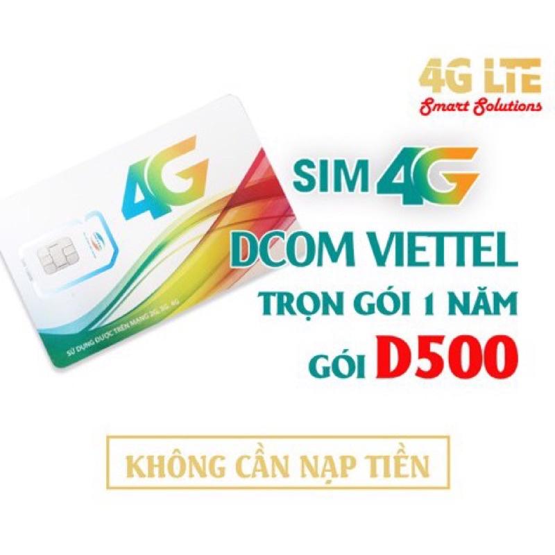 Sim 4G Viettel vào mạng 1 năm không cần nạp tiền - Hàng chính hãng