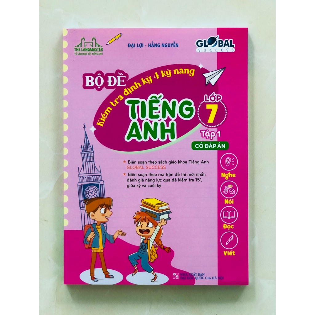 Sách - Combo 2c - GLOBAL SUCCESS - Bộ đề kiểm tra định kỳ 4 kỹ năng tiếng anh lớp 7