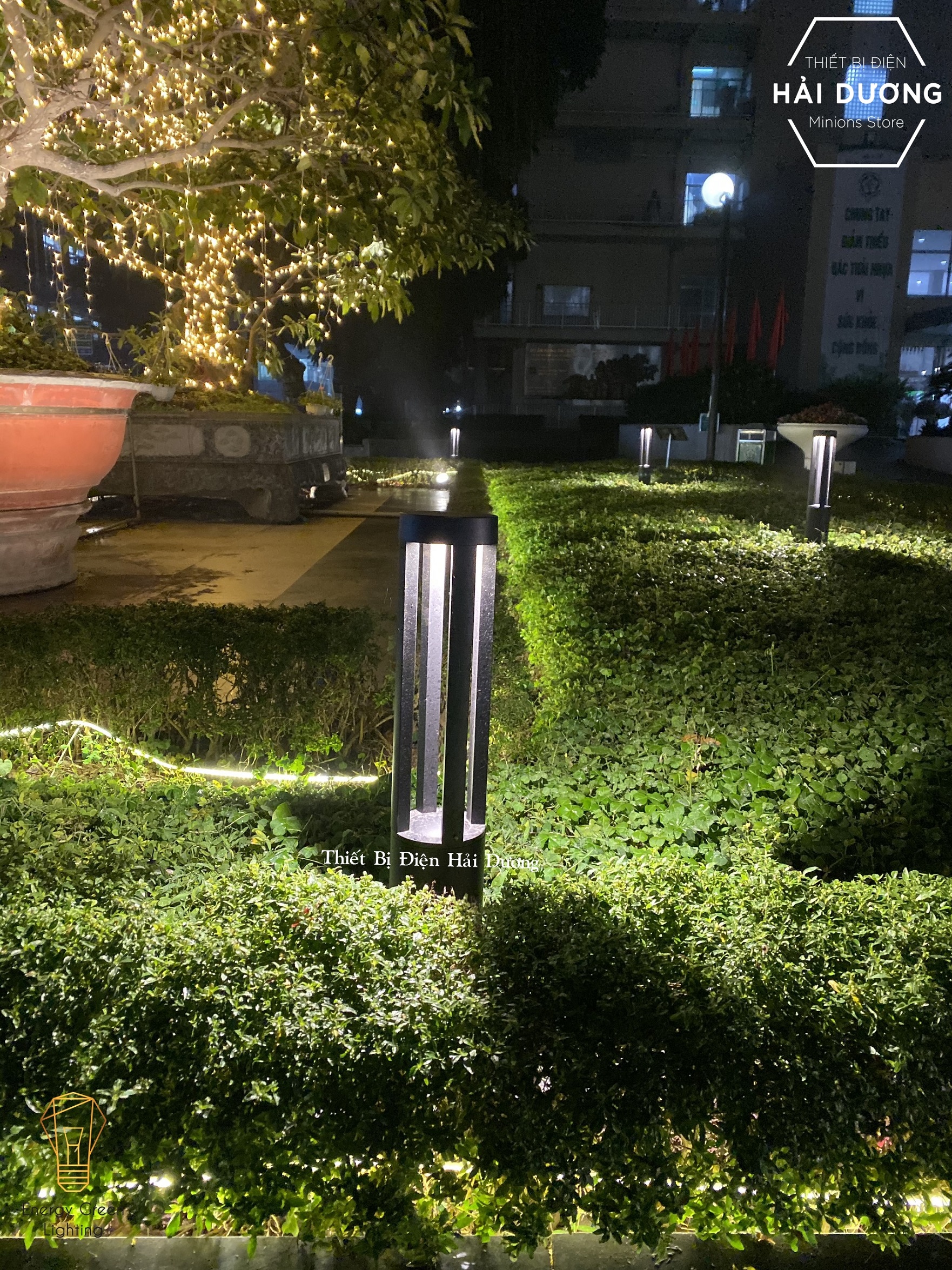 Đèn Sân Vườn Trụ Cột Chiếu Sáng Lối Đi DSV-816 80cm - Led Siêu Sáng - Ánh Sáng Vàng - Có Video