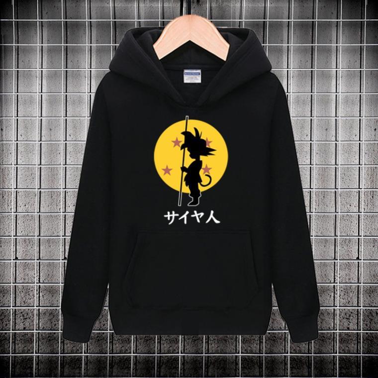 NEW Áo Hoodie Đen Anime Dragon Ball - Hoạt Hình 7 Viên Ngọc Rồng giá xưởng giá tận xưởng