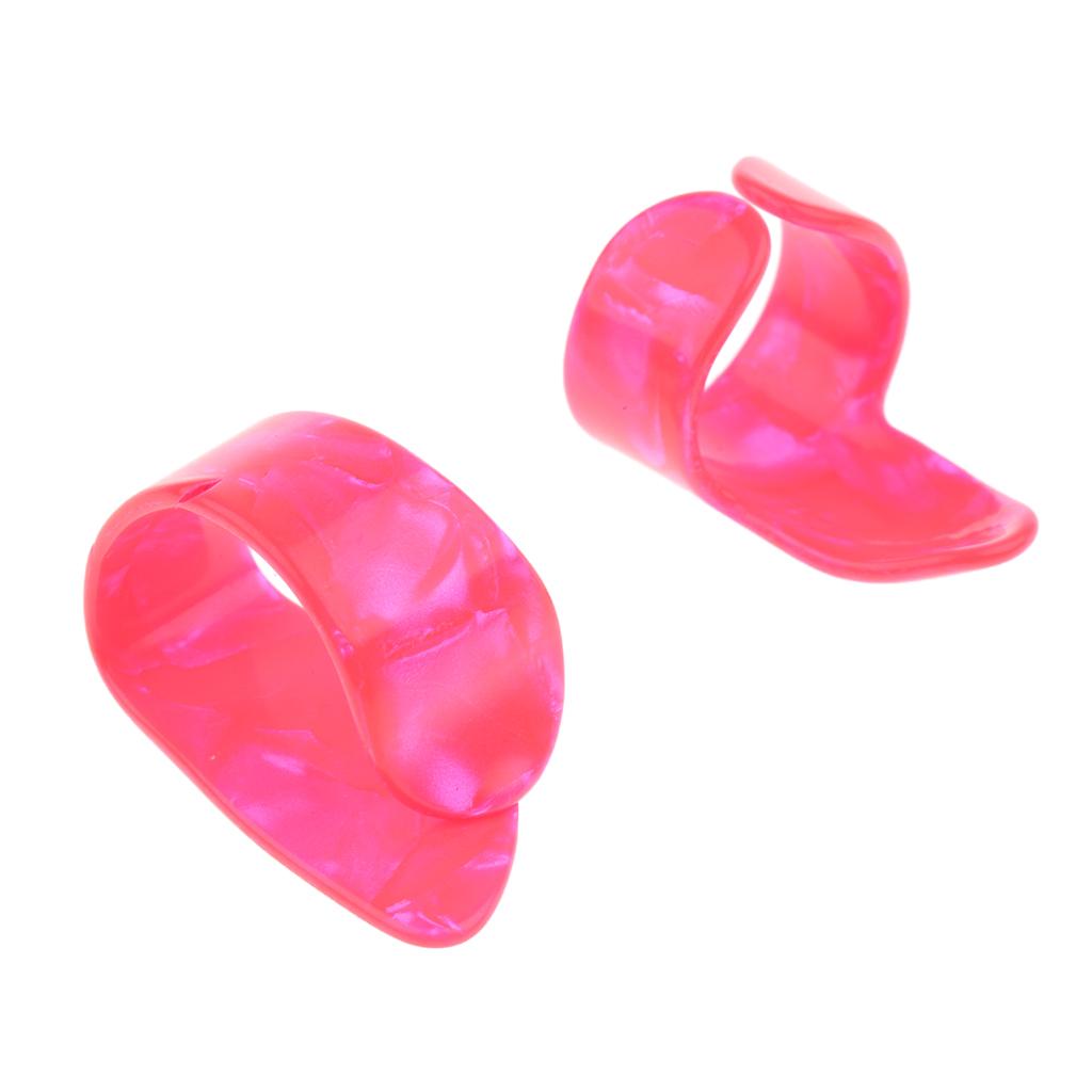 Sunnimix 1 Gói Đàn Guitar Ngón Tay Ngón Tay Cái Ghita Cổ Điển Móng Celluloid