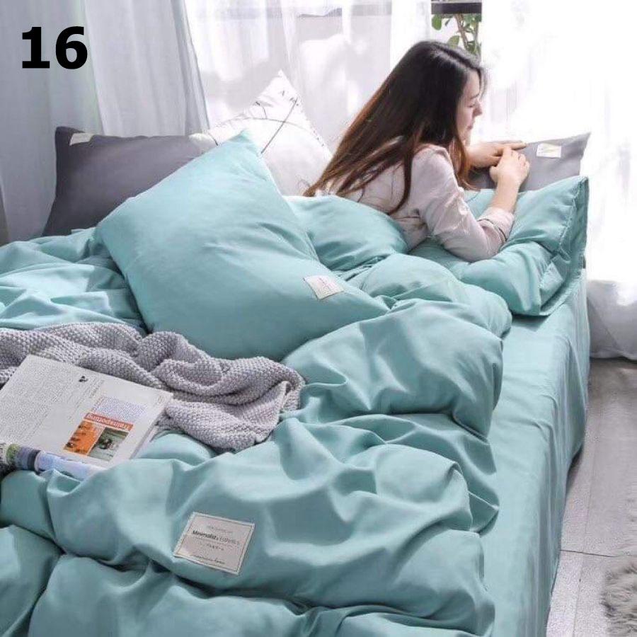 Bộ chăn ga gối vải cotton tici 4 món – chăn mền, drap giường, vỏ gối - ga giường đủ size