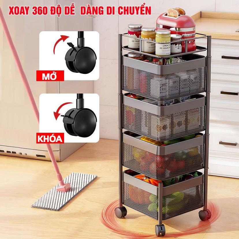 Kệ Xoay Đựng Gia Vị - Kệ Xoay Nhiều Tầng - Kệ Bếp Hải Đăng