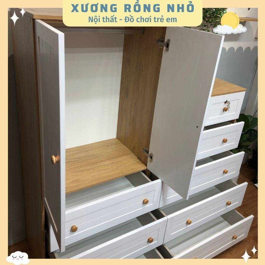 SET Tủ quần áo cho bé nhiều ngăn kéo tiện dụng_Tủ quần áo may đo yêu cầu riêng_Xương Rồng Nhỏ
