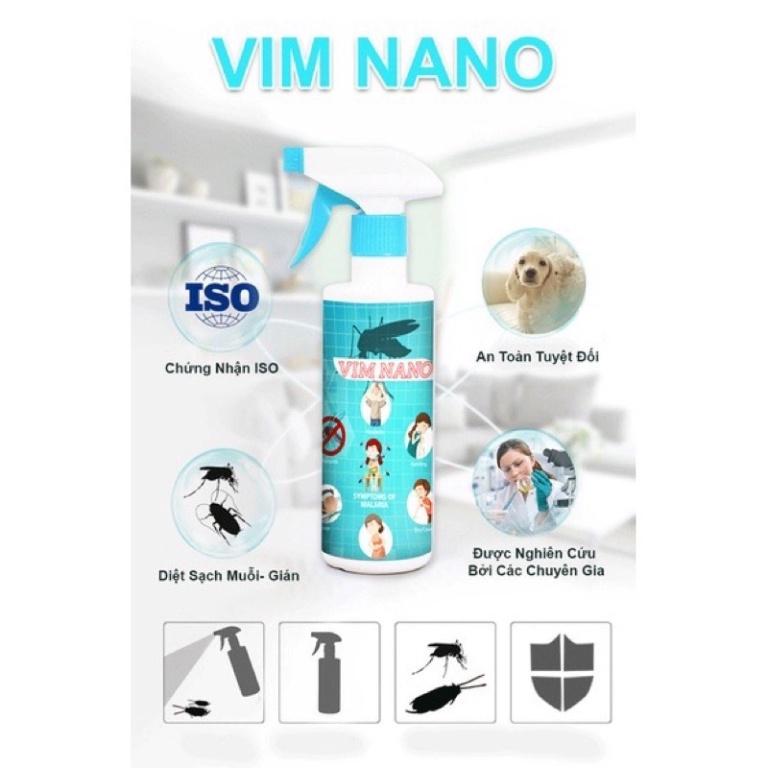 Bình Xịt Muỗi , Đuổi Ruồi,Kiến...Côn Trùng -Vim Nano Hiệu Quả Sau 1 Lần Dùng-Mùi Hương Dể Chịu