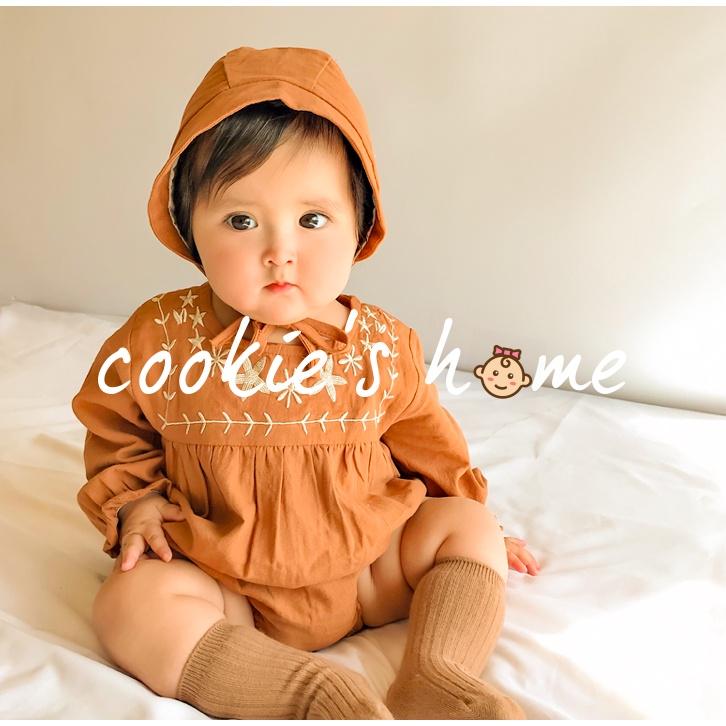 Set kèm nón bộ áo liền quần cotton cho bé gái mạc đầy tháng thôi nôi quà tặng kiểu công chúa cho bé gái