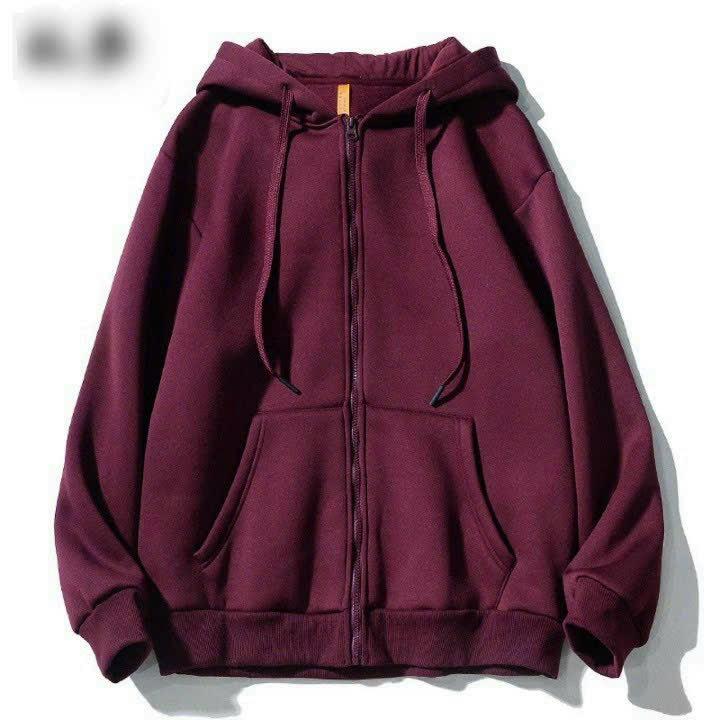 [HOT TREND] Áo Khoác/ Áo Gió Nam Nữ Nỉ Chất liệu Dày Dặn Theo Phong Cách Thời Trang Bigsize HTM FASHION - Đỏ Đô