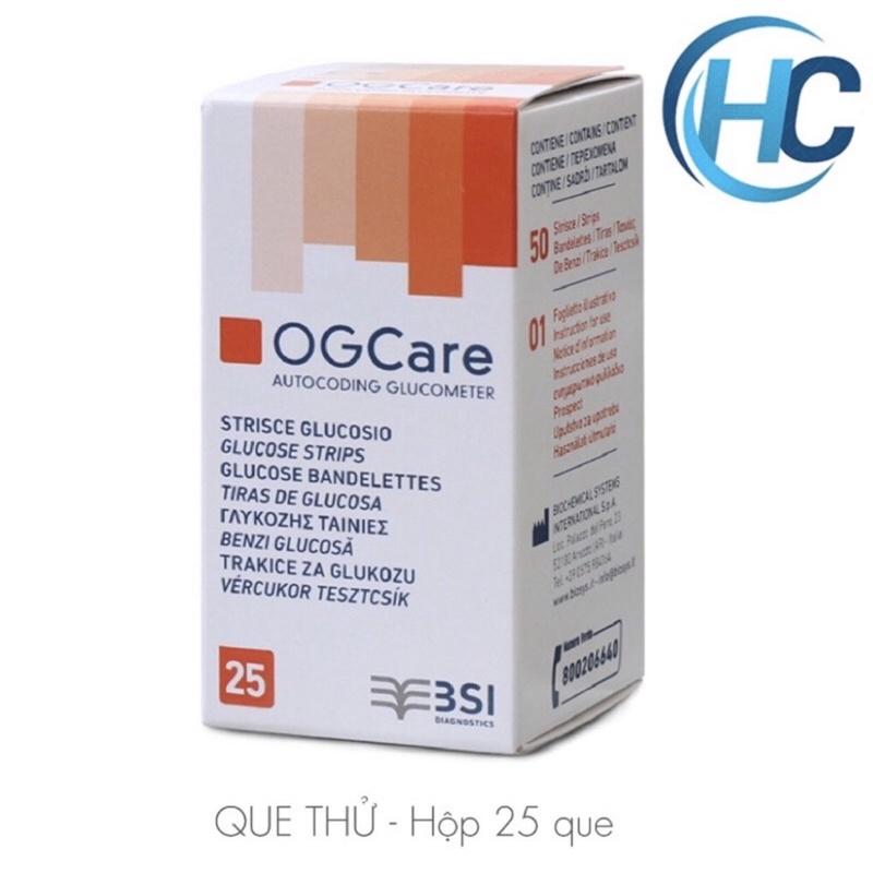 Que thử đường huyết OGcare (25 - 50 que)