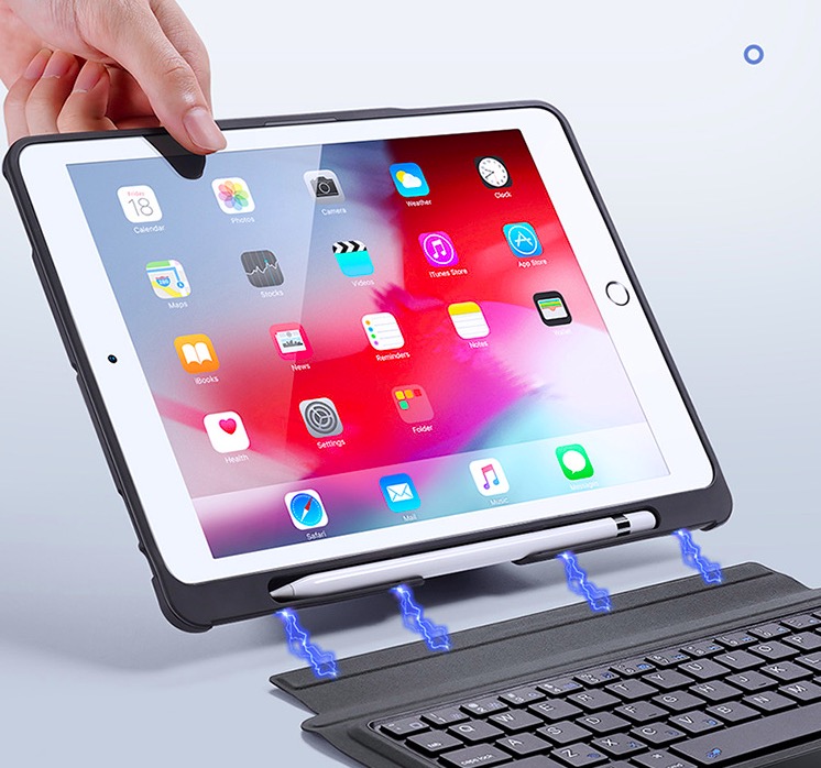Bao da iPad 10.2 inch kèm bàn phím bluetooth có bàn di chuột Magic Keyboard TouchPad chính hãng Ducis