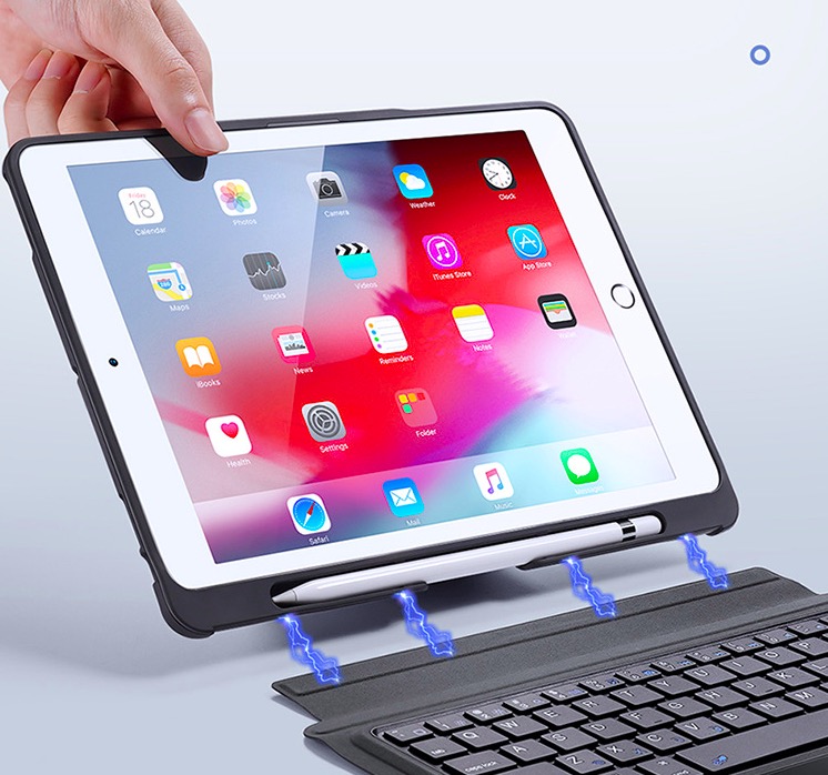 Bao da iPad Pro 10.5 kèm bàn phím bluetooth có bàn di chuột Magic Keyboard TouchPad chính hãng Ducis