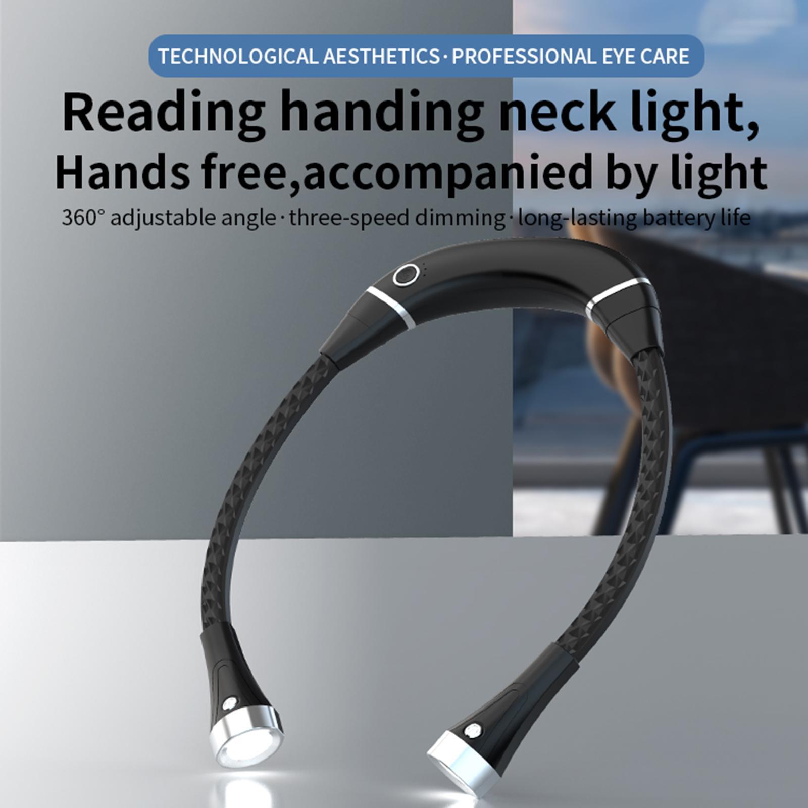 Neck USB Rechargeable Hands- for Travel Black
