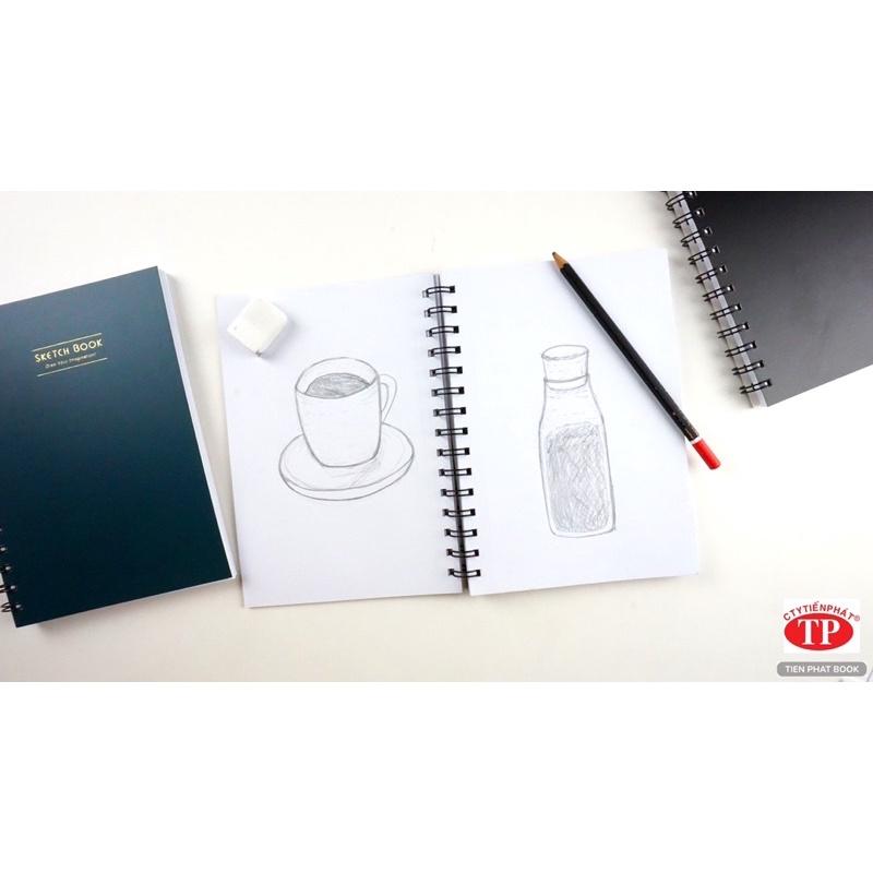 Sổ vẽ không lem A5/A4 100 trang Giấy 140 gsm SketchBook - Tienphatbook