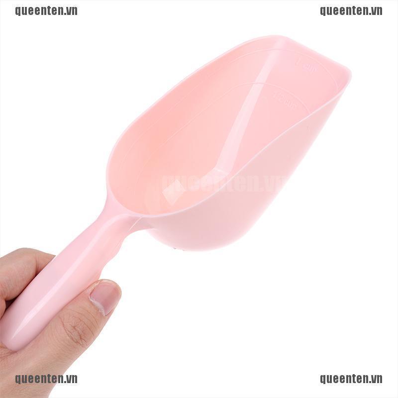 Pet Feeding Shovel Large Capacity Thickening Cat Spoon Plastic Shovel Pet Feeder QUVN