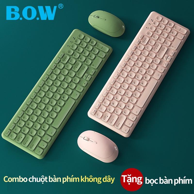 Bàn Phím và Chuột Cắm Chip USB Không Dây Chống Thấm Nước 2.4G dùng cho laptop, máy tính - BH 6 THÁNG