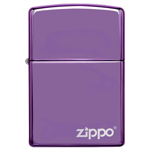 Bật lửa Zippo Classic High Polish Purple Zippo Logo 24747ZL