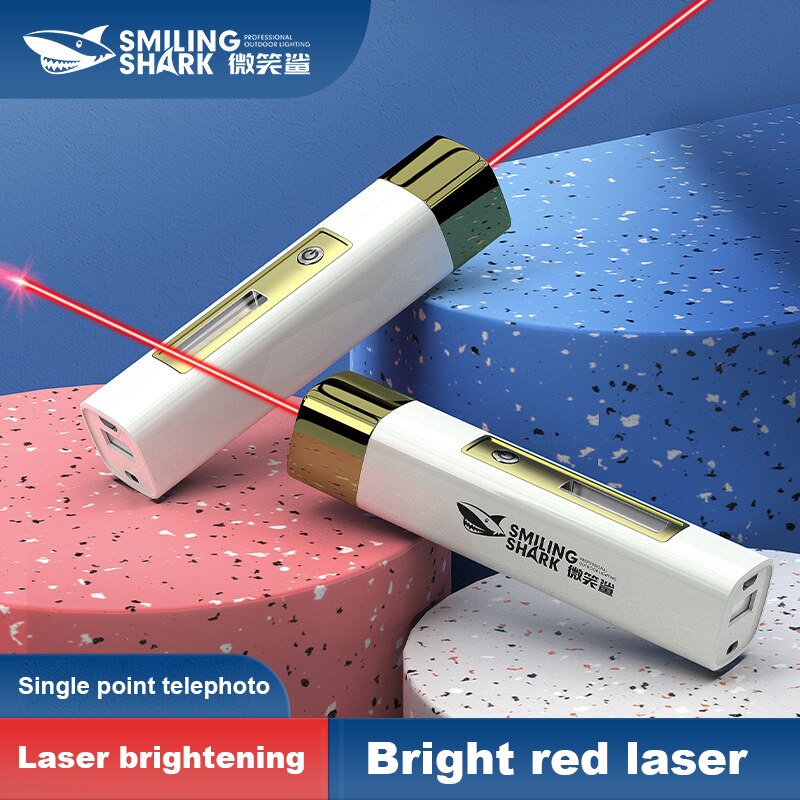 Đèn Pin Laser LED COB 3000m Built-in Battery High Powerful Red Laser Pointer