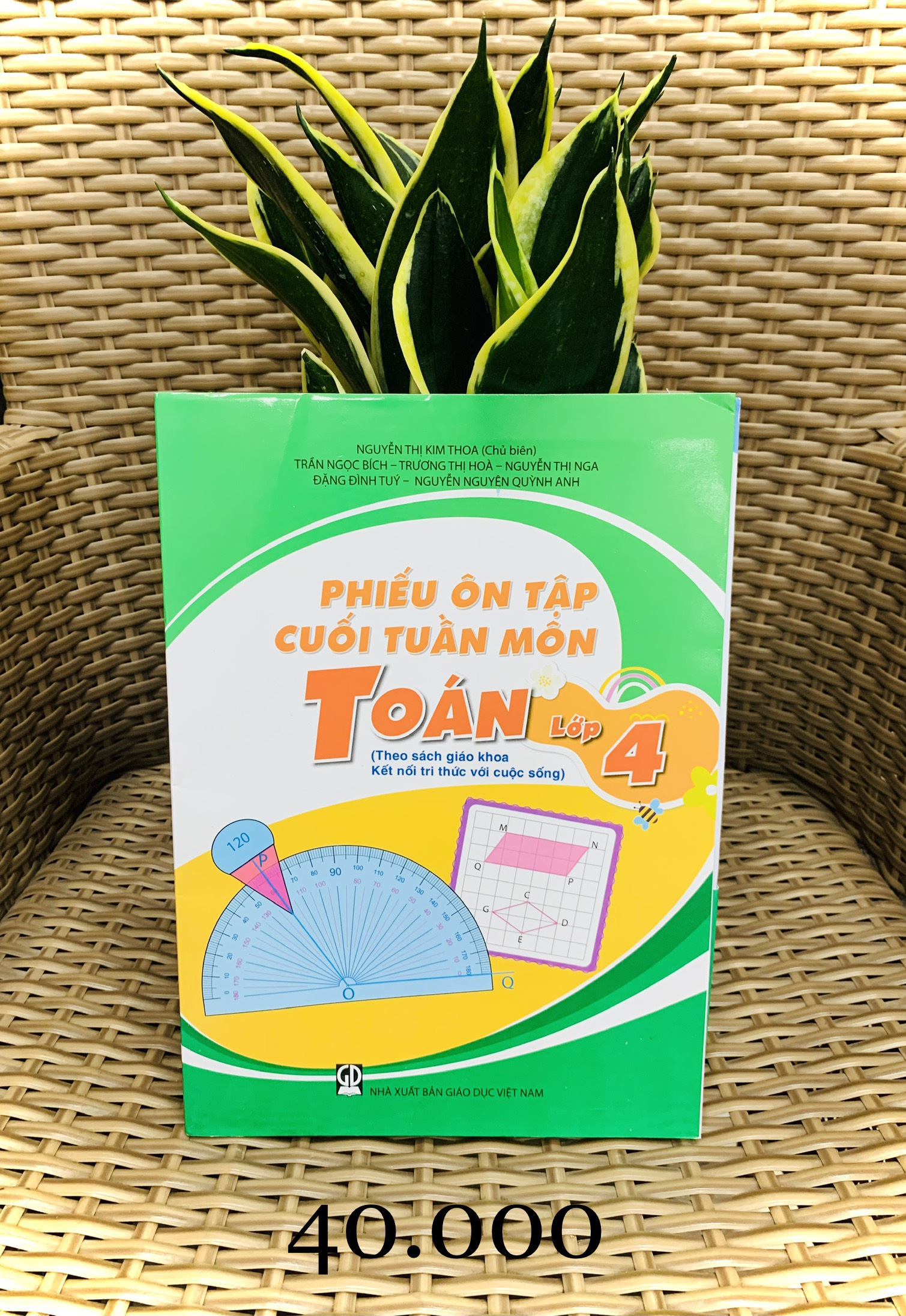 Sách - Combo phiếu ôn tập cuối tuần môn Toán + tiếng việt 4