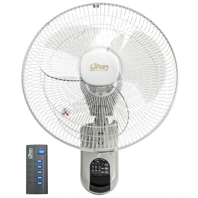 Quạt treo tường Lifan TE-1689 có remote điều khiển, quạt đảo lượn sóng