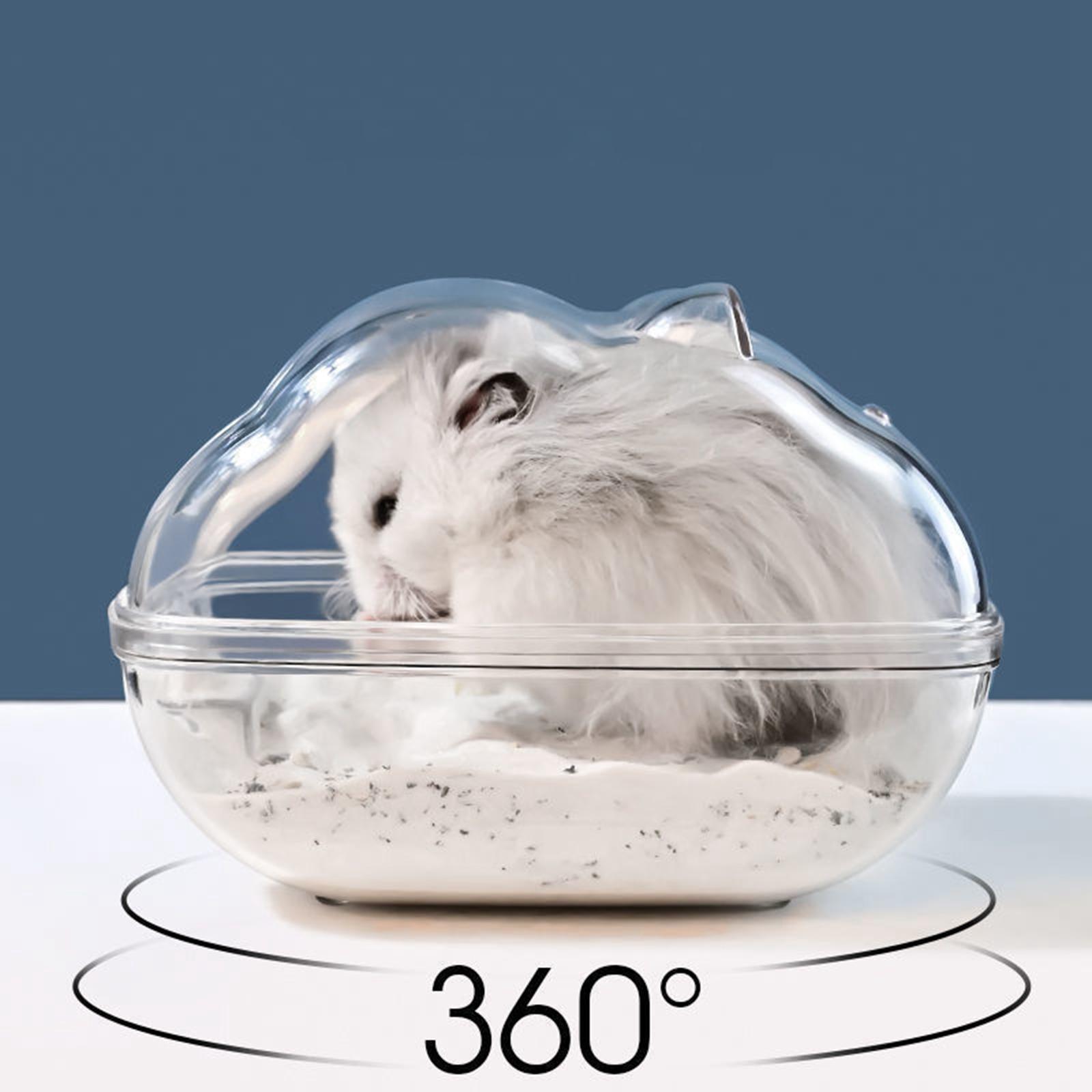 Hamster Sand Bath Toilet Pet Bathroom Bathtub for Gerbil Hedgehog Chinchilla