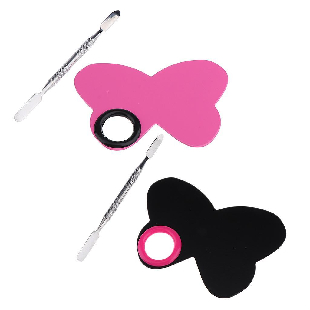 Cosmetic Makeup Mixing Blending Palette Spatula for Foundation Pigment Pink