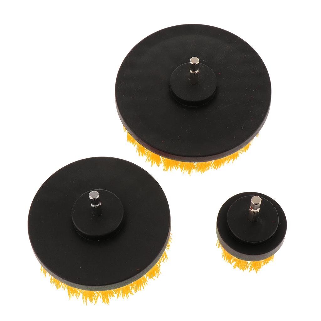 3PCS 2/4/5inch Tile Grout Cleaning Drill brush Scrub Brush Drill Kit