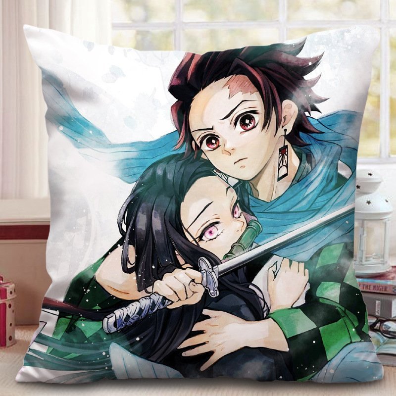 Gối in hình KIMETSU NO YAIBA Thanh Gươm Diệt Quỷ chibi anime xinh xắn tiện lợi chất đẹp