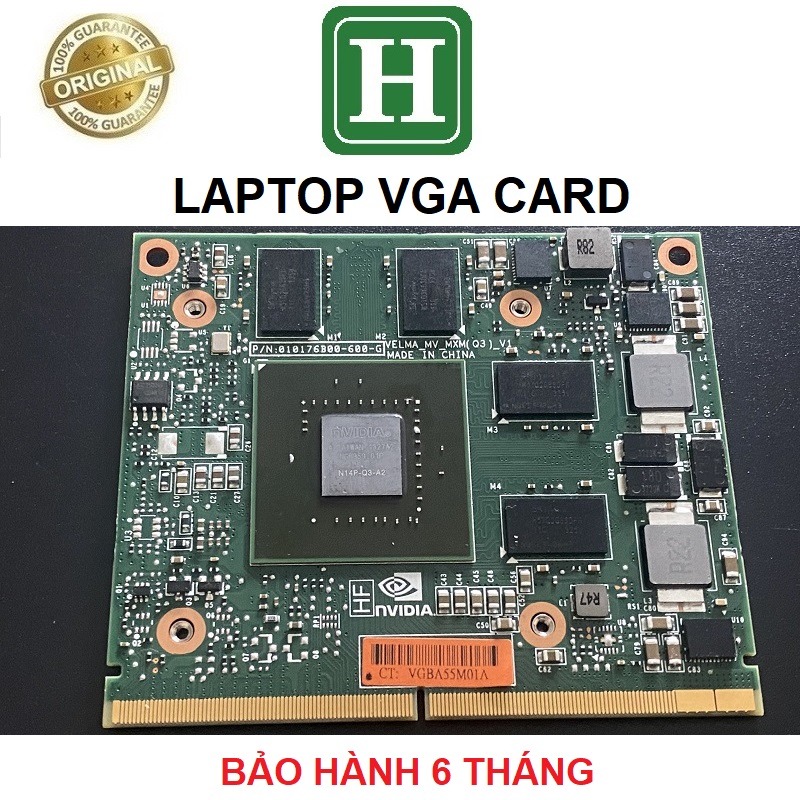 Card màn hình Laptop nVIDIA QUADRO K3100m 4GB GDDR5 256bits