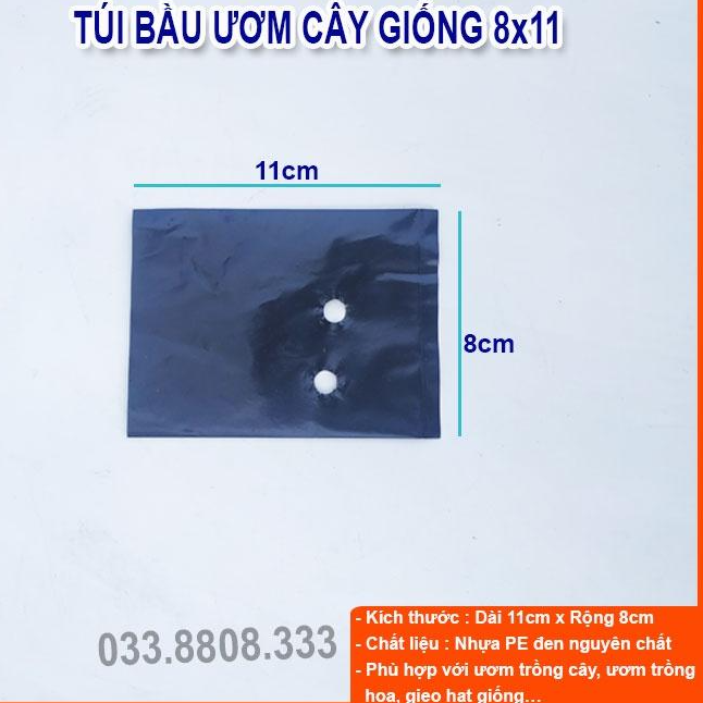 1KG TÚI BẦU VUÔNG ĐEN DÙNG ƯƠM CÂY  - CHẬU ƯƠM CÂY GIÁ RẺ