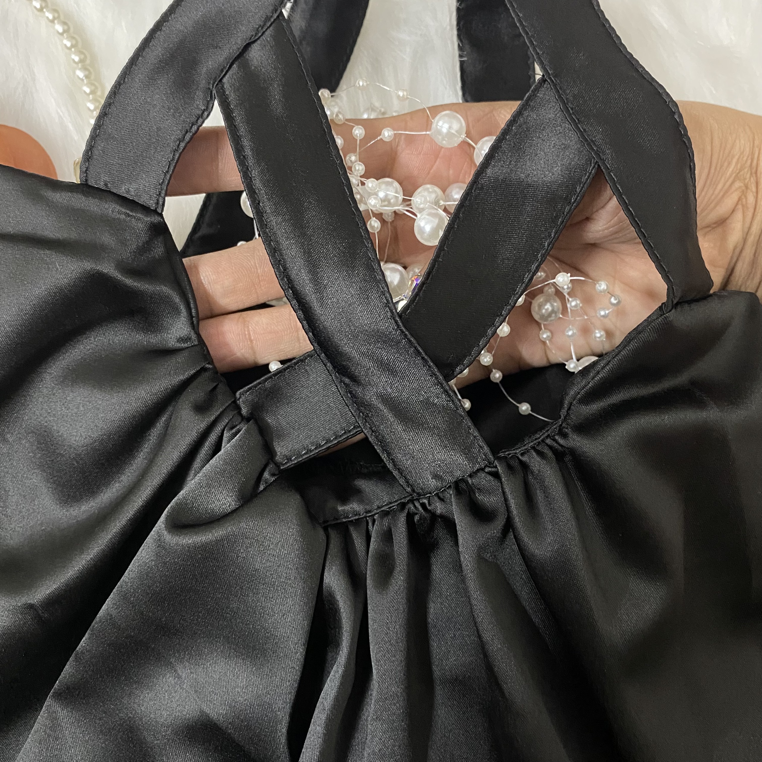 Đầm bé gái dây đen BabyDoll 8-23kg Angel Baby Thời Trang Thiết Kế