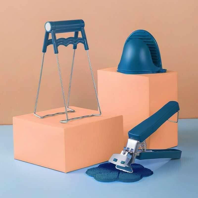 DỤNG CỤ KẸP, GẮP ĐỒ NÓNG 4 MÓN –CẦM ĐỒ NÓNG – KẸP GẮP ĐỒ NÓNG TIỆN LỢI.