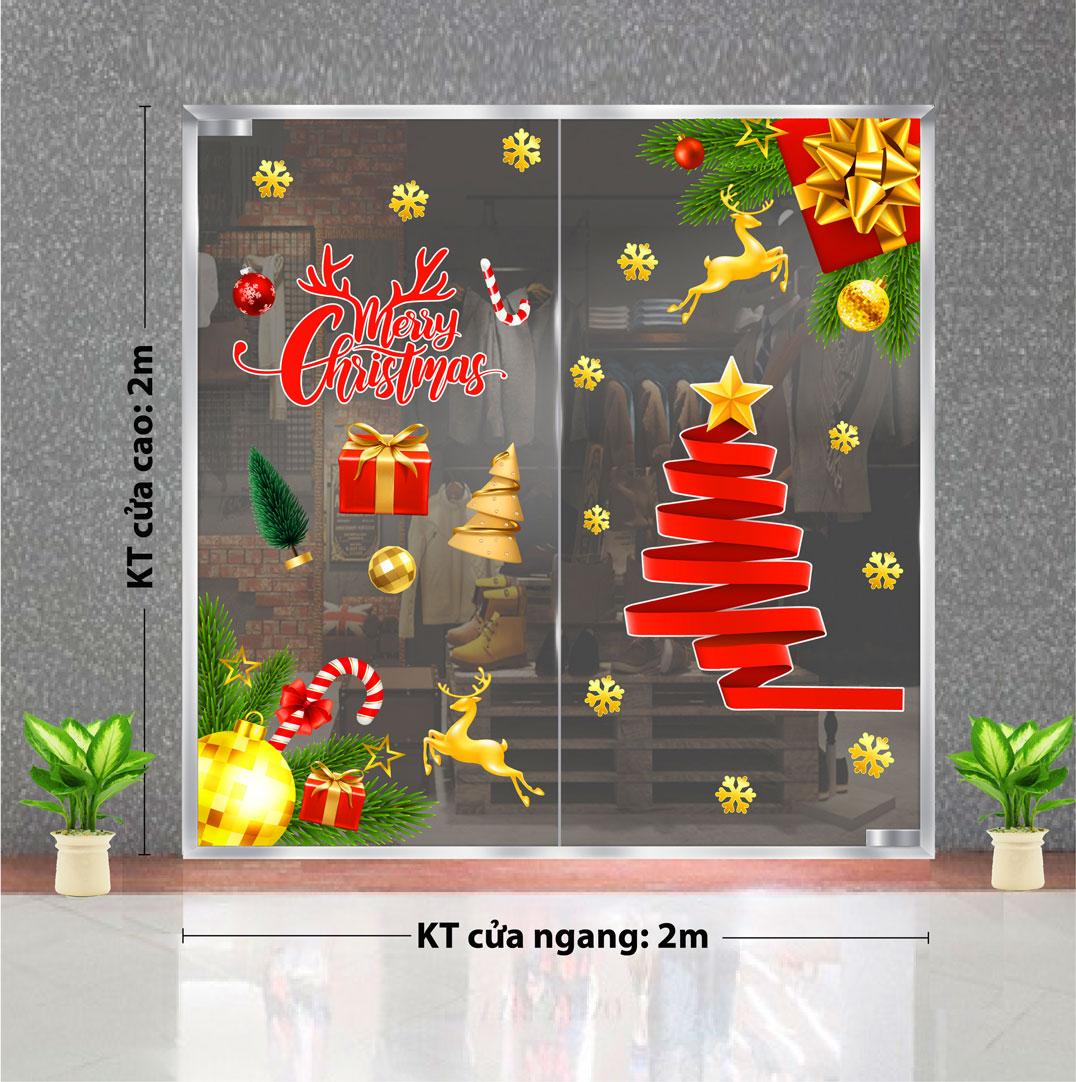 Decal trang trí NOEL 2024 combo số 38