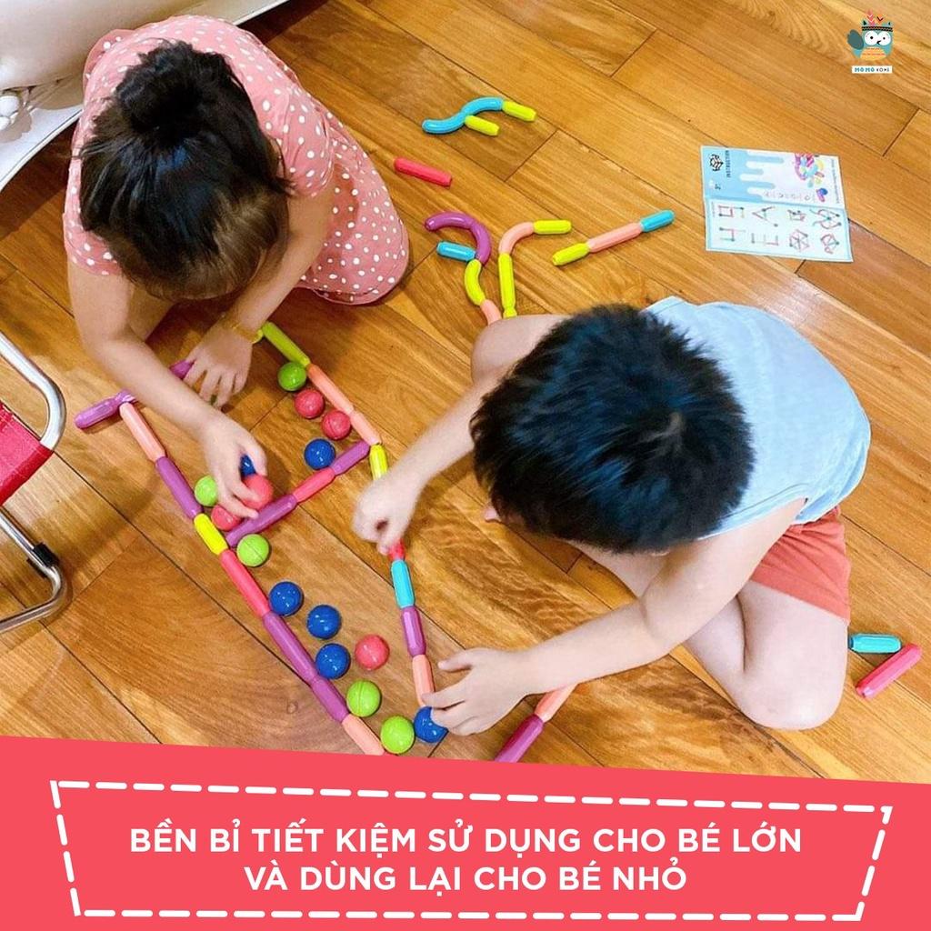 Đồ Chơi Nam Châm Xếp Hình Thông Minh Cao Cấp, Lắp Ráp thú vị. Phát huy trí tưởng tượng, sáng tạo của bé. KHỐI TRÒN