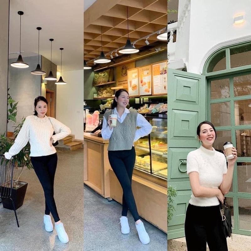 Quần legging chất đẹp co dãn đanh mịn