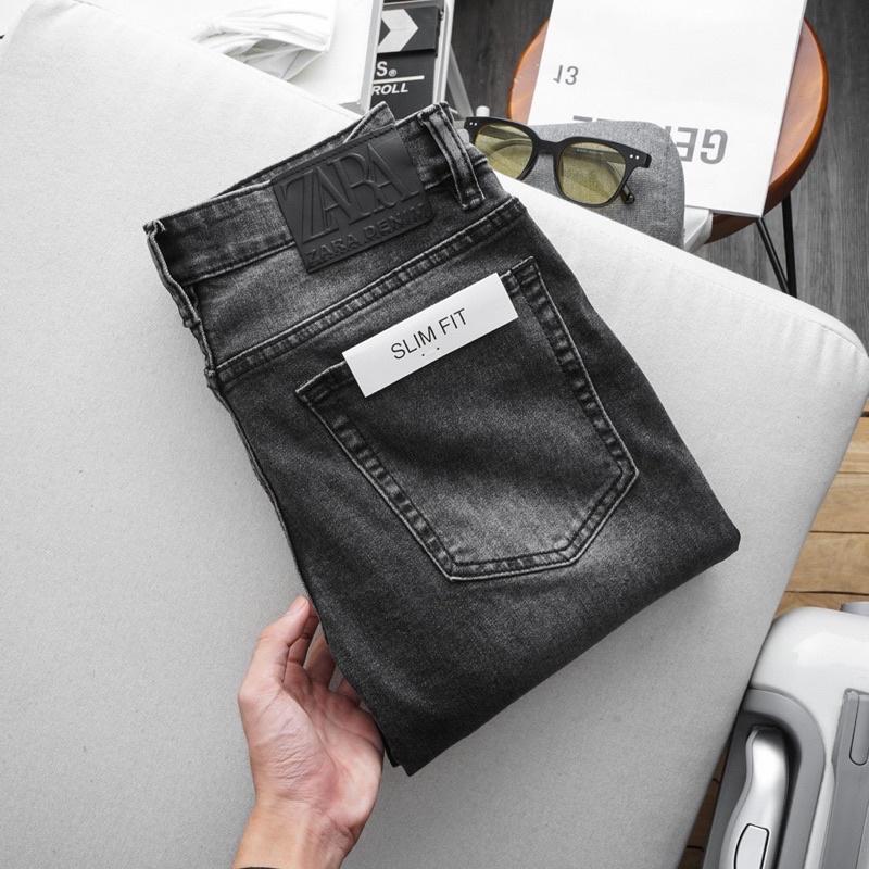 Quần jean nam big size cao cấp ôm dáng size đại màu đen