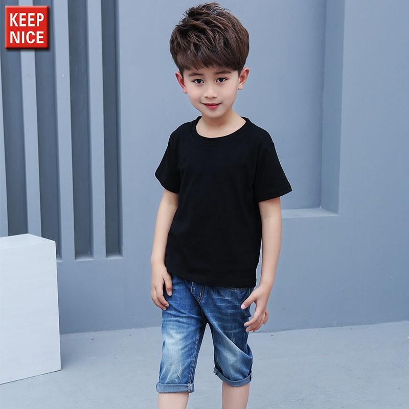 Set 3 áo thun bé trai bé gái form rộng vải dày mịn thoáng mát
