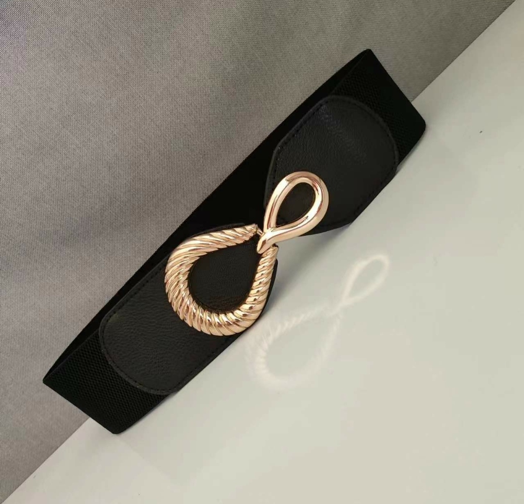 Thắt lưng nữ dây nịt nữ đai váy bản to 7cm Thun Co Giãn mang Đầm váy Casual Thời Trang Hàn QUốc dona23052901