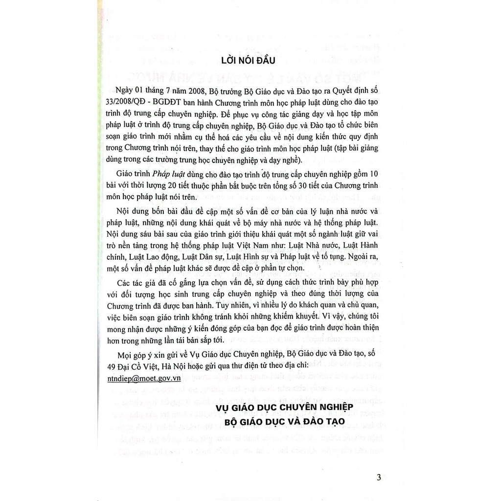 Giáo trình pháp luật