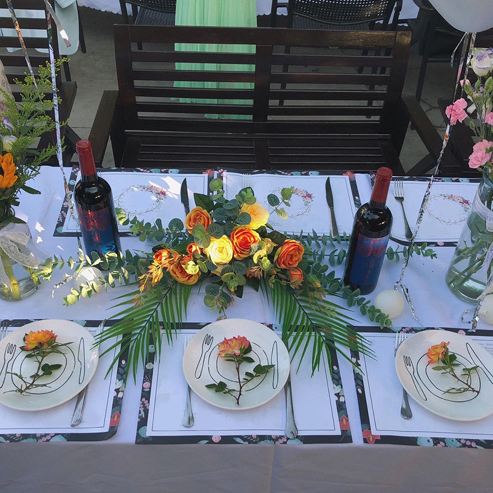 Artificial Rose Flowers for Photographic Props Farmhouse Ceremony Living Room Scenery