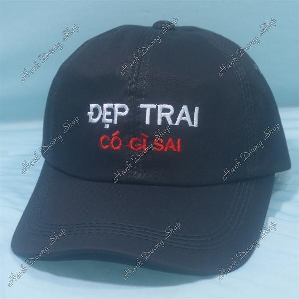 Set Nón Cặp Bucket &amp; Cap Đẹp Trai Có Gì Sai (DTC01);(KTD01) - Combo Đẹp Trai Có Gì Sai
