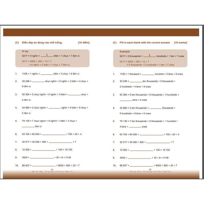Sách: Toán Tài Năng 3 - Toán Lớp 3 - Dành cho học sinh từ 8-9 tuổi - Á Châu Books