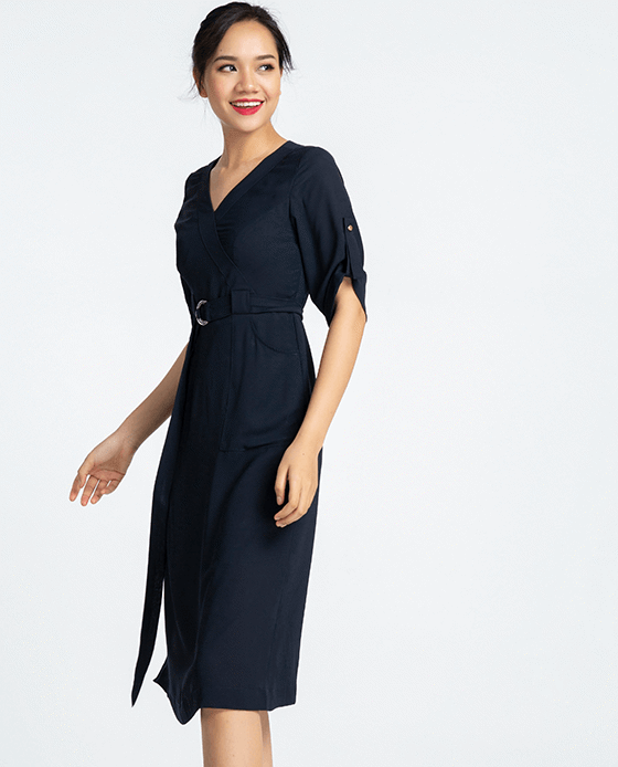 Đầm Suông Đầm Midi Thanh Lịch | Thời trang thiết kế Hity