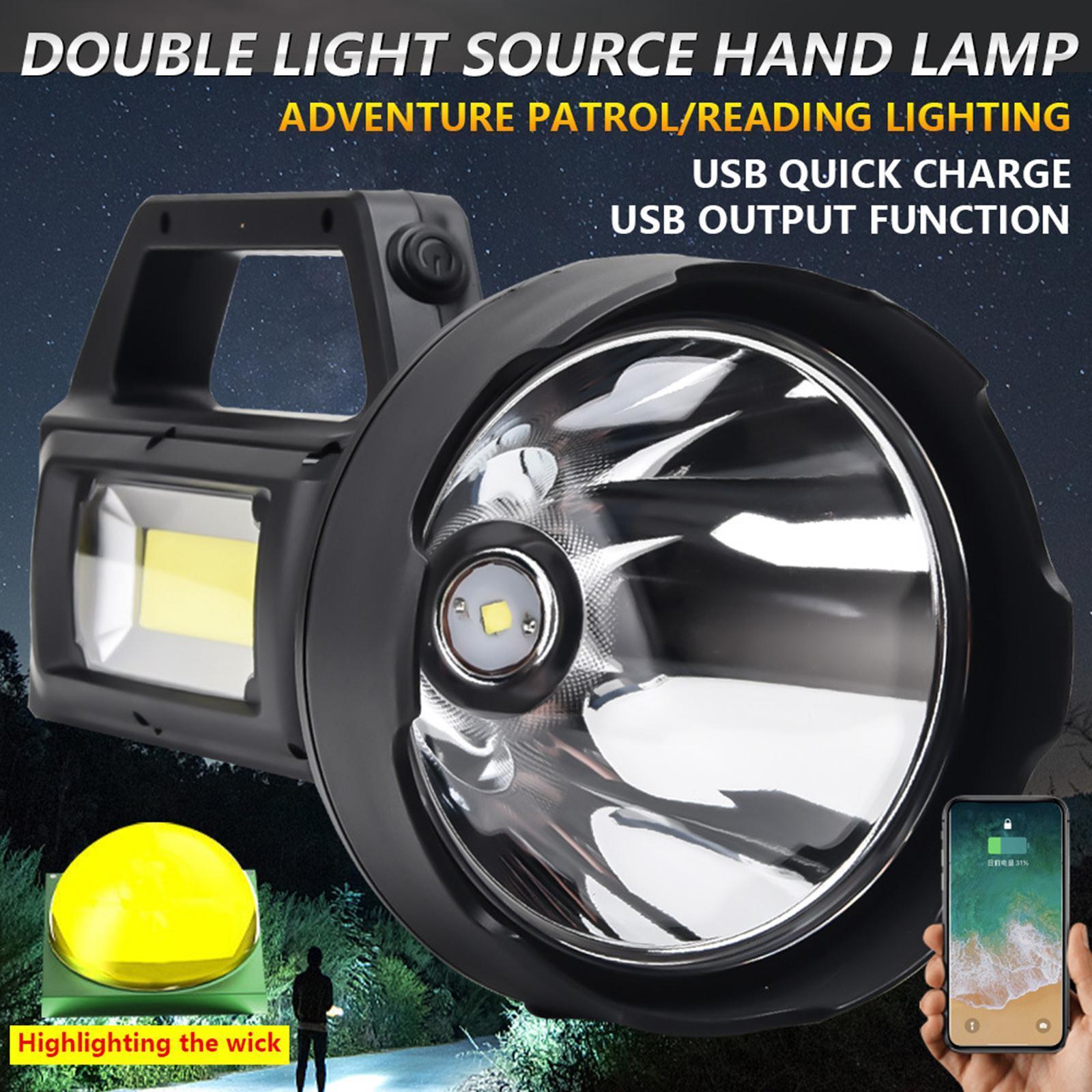 Spotlight Waterproof Portable LED Flashlight Searchlight for Exploration