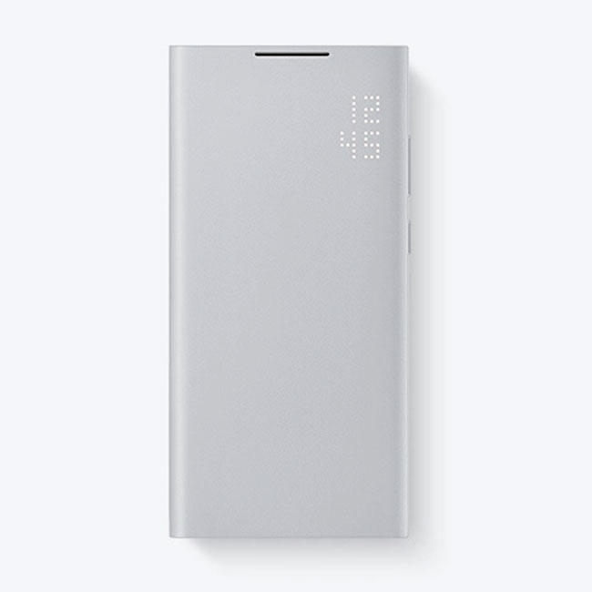 Bao da Led View Samsung S22 Ultra - Màu Bạc - Hàng Chính Hãng