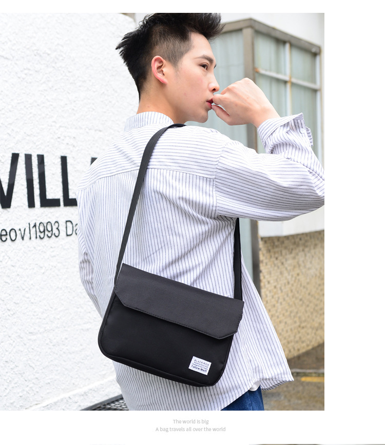 Túi Đeo Chéo Vải Canvas Bền Bỉ Phong Cách Thời Trang Unisex Nam Nữ Hàn  BL002