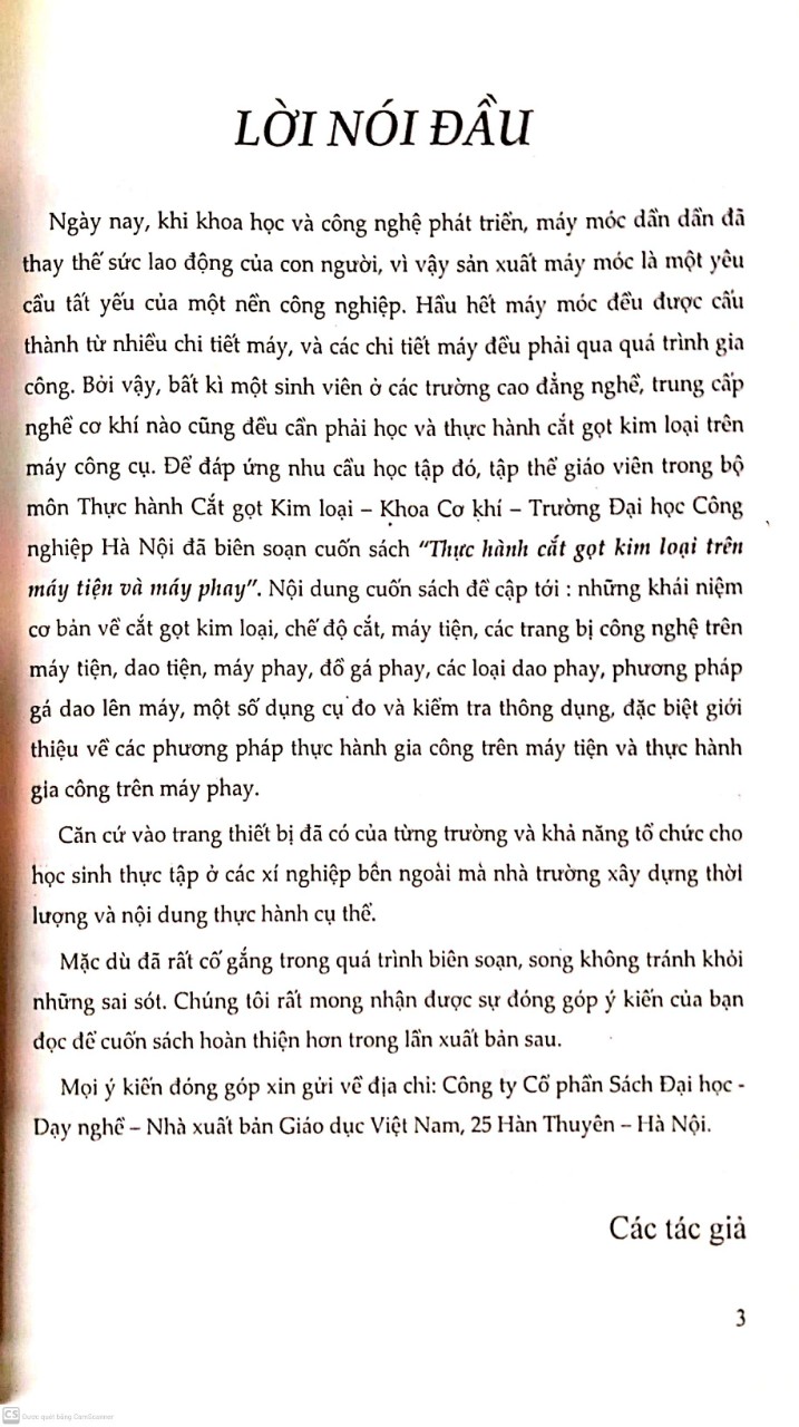 Thực Hành Cắt Gọt Kim Loại Trên Máy Tiện Và Máy Phay