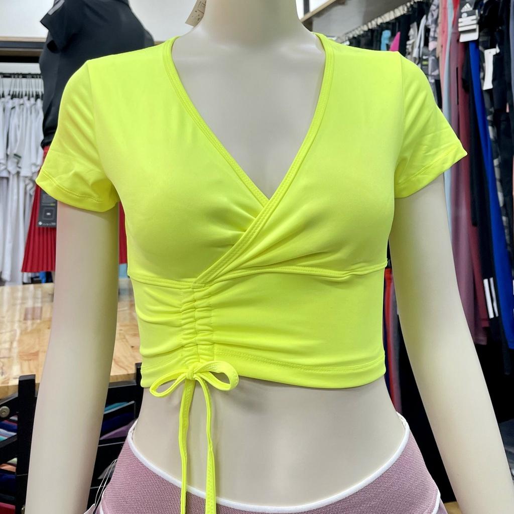 Áo Croptop Tập Gym, Yoga Dây Rút Buộc Nơ (Có Kèm Sẵn Mút) CH090