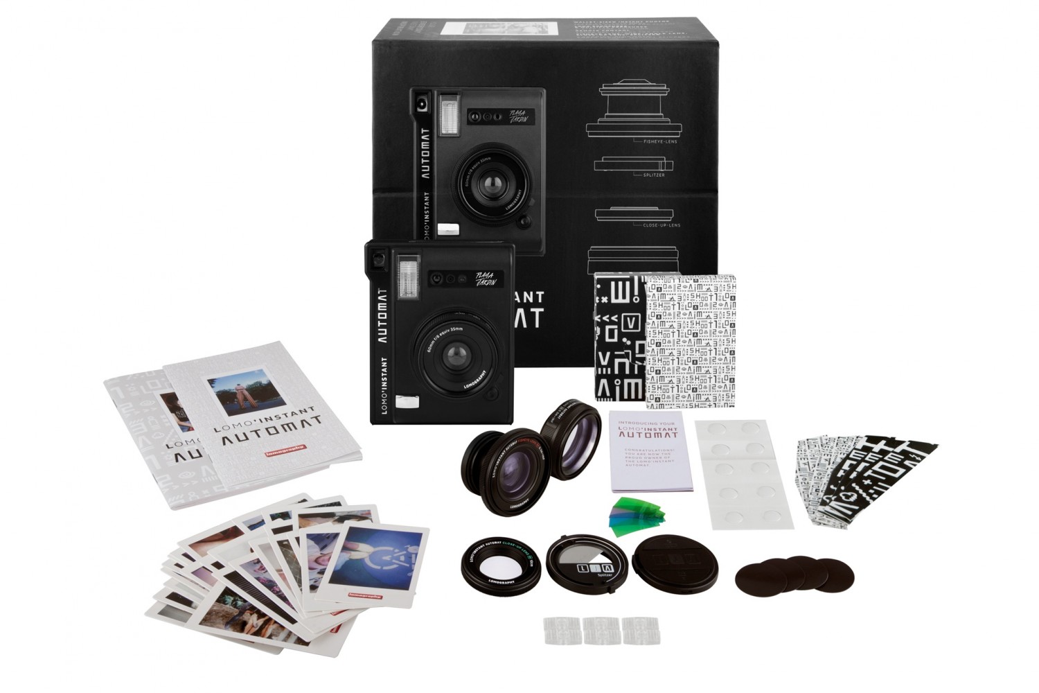 MÁY ẢNH CHỤP IN LIỀN LOMO'INSTANT AUTOMAT &amp; LENSES MÀU PLAYA JARDÍN(PIN MÁY, REMOTE) hàng chính hãng