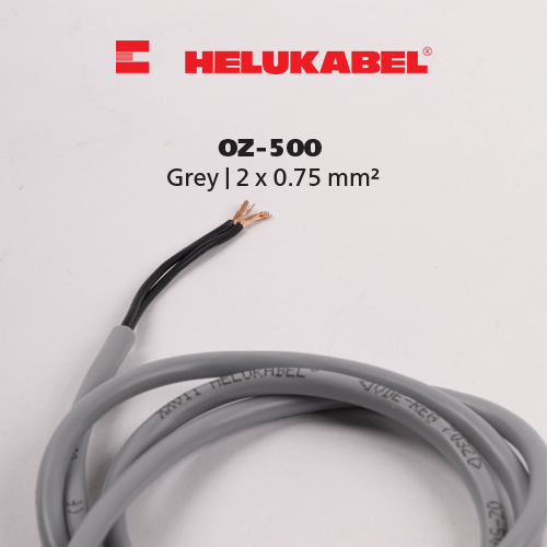 Dây cáp điều khiển HELUKABEL OZ-500 | Grey | 2 X 0.75 mm²