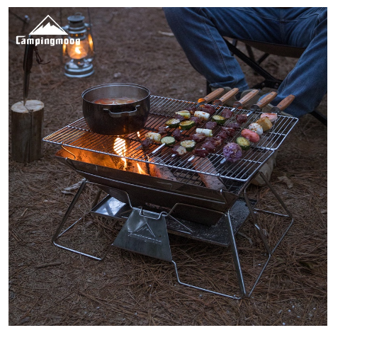 Bếp nướng than hoa gấp gọn cho 5-8 người Campingmoon MT-3