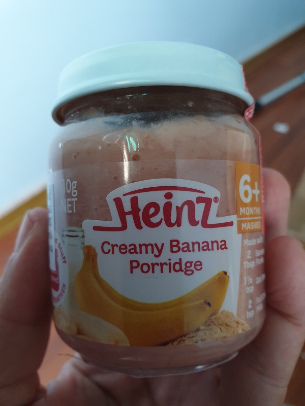 Cháo kem chuối Heinz dành cho trẻ từ 6 tháng tuổi - Heinz creamy banana porridge 110g